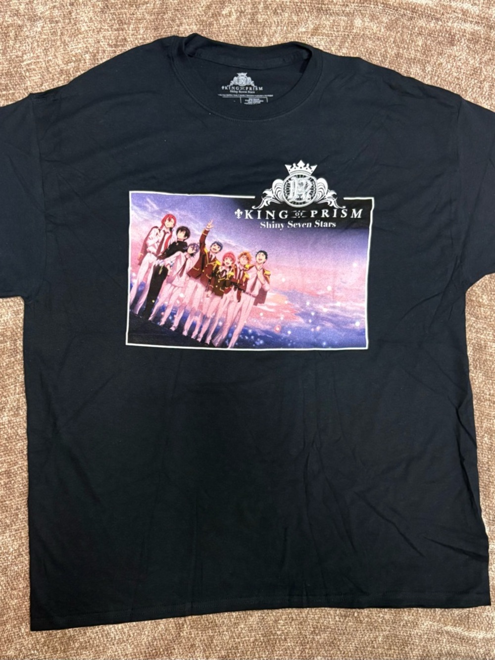 Loot Crate King of Prism Shiny Seven Stars Pretty Rhythm T-Shirt Black XL